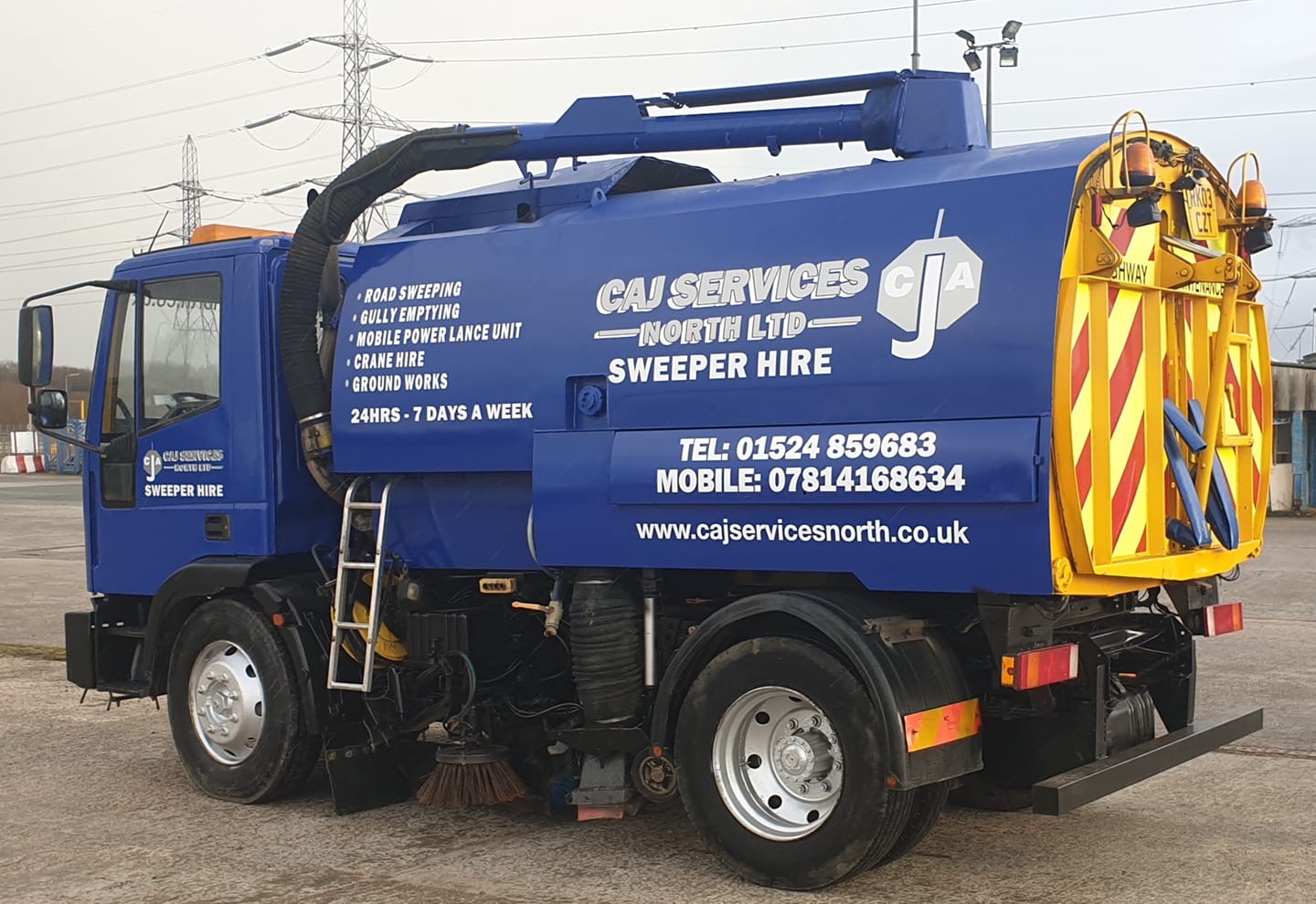 Road sweeper hire CAJ Services (North) Ltd
